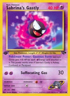 Sabrina's Gastly (97), Gym Challenge