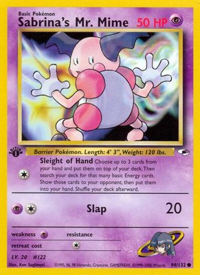 Sabrina's Mr. Mime, Gym Heroes