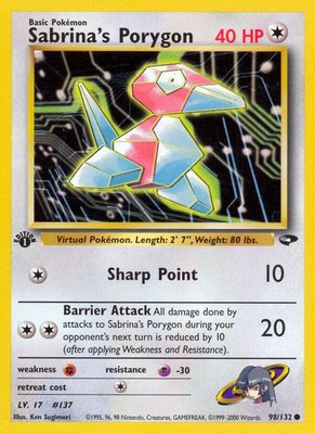 Sabrina's Porygon, Gym Challenge