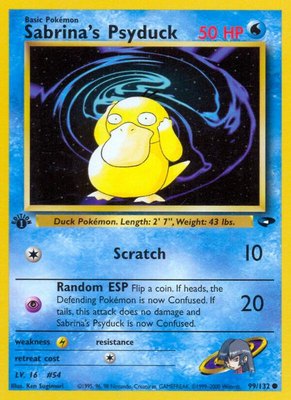 Sabrina's Psyduck, Gym Challenge