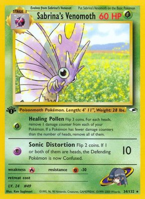 Sabrina's Venomoth, Gym Heroes