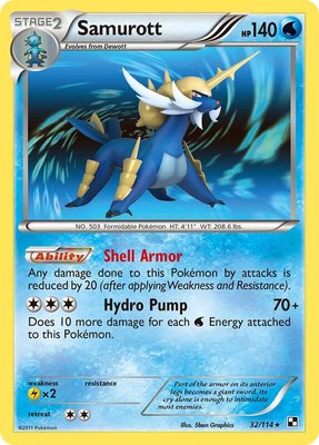 Samurott (32), Black and White