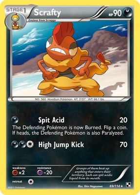 Scrafty, Black and White