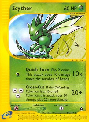 Scyther (57), Aquapolis