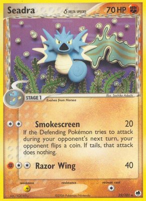 Seadra (Delta Species), EX Dragon Frontiers