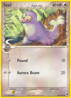 Seel (Delta Species), EX Dragon Frontiers
