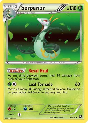 Serperior (6), Black and White