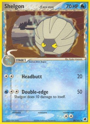 Shelgon (Delta Species), EX Dragon Frontiers