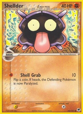 Shellder (Delta Species), EX Dragon Frontiers
