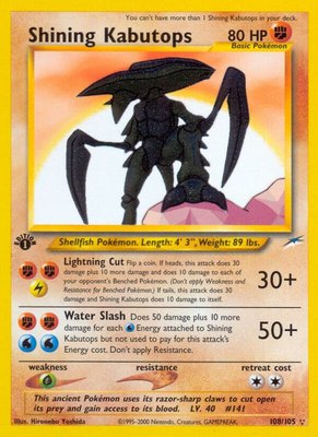 Shining Kabutops, Neo Destiny