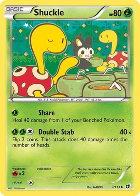 Shuckle, Legendary Treasures