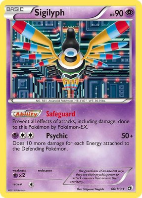 Sigilyph, Legendary Treasures