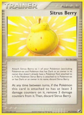 Sitrus Berry, EX Unseen Forces