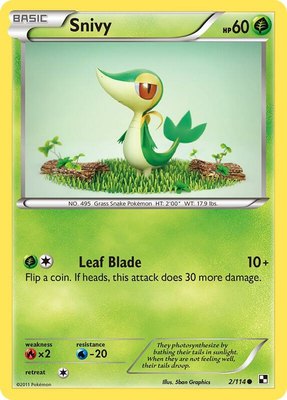 Snivy (2), Black and White