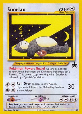 Snorlax, WoTC Promo