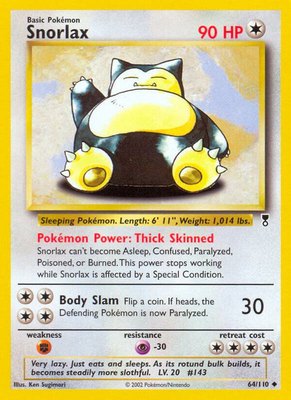 Snorlax, Legendary Collection