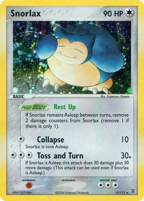 Snorlax, EX FireRed & LeafGreen