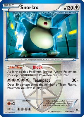 Snorlax (Team Plasma), Plasma Storm