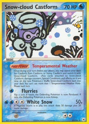 Snow-cloud Castform, EX Hidden Legends