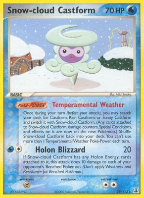 Snow-cloud Castform, EX Delta Species
