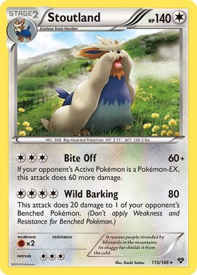 Stoutland, XY Base Set