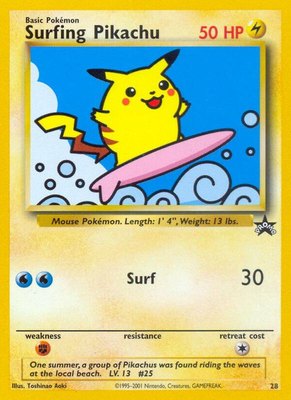 Surfing Pikachu, WoTC Promo