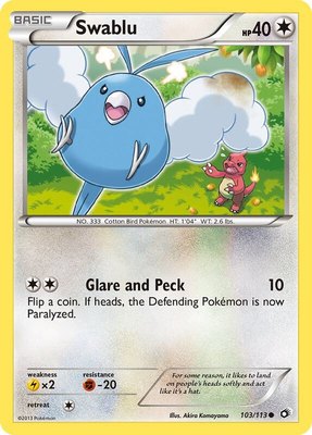 Swablu, Legendary Treasures