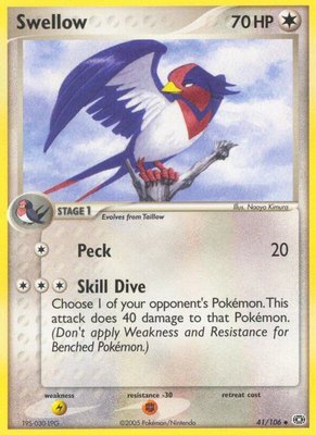 Swellow, EX Emerald