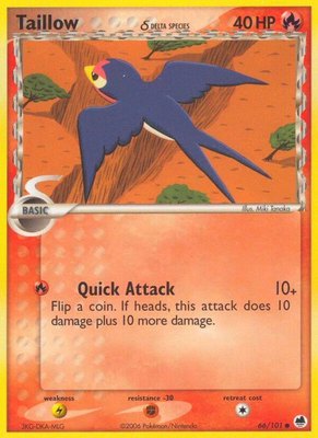 Taillow (Delta Species), EX Dragon Frontiers