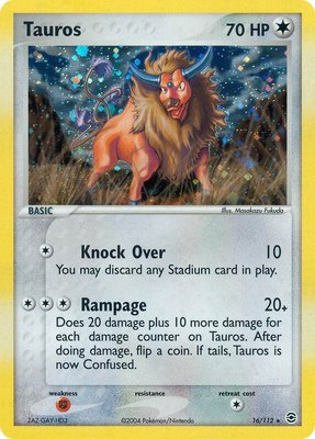 Tauros, EX FireRed & LeafGreen
