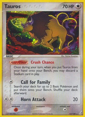 Tauros, EX Crystal Guardians