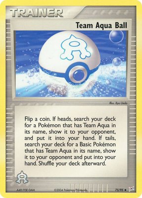 Team Aqua Ball, EX Team Magma vs Team Aqua