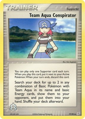 Team Aqua Conspirator, EX Team Magma vs Team Aqua