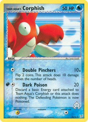 Team Aqua's Corphish, EX Team Magma vs Team Aqua