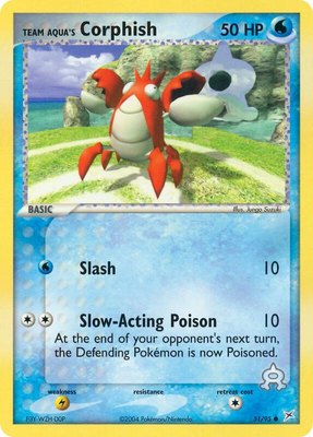 Team Aqua's Corphish, EX Team Magma vs Team Aqua