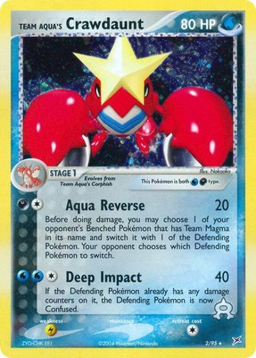 Team Aqua's Crawdaunt, EX Team Magma vs Team Aqua