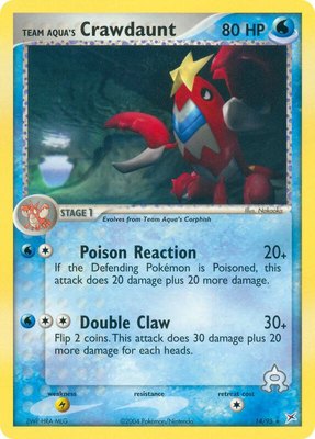 Team Aqua's Crawdaunt, EX Team Magma vs Team Aqua
