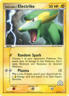 Team Aqua's Electrike, EX Team Magma vs Team Aqua