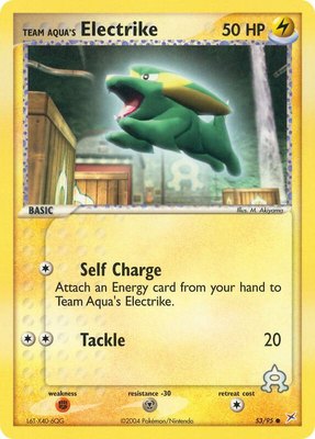 Team Aqua's Electrike, EX Team Magma vs Team Aqua