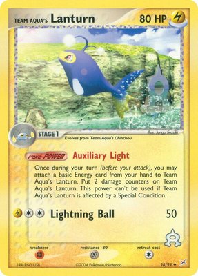 Team Aqua's Lanturn, EX Team Magma vs Team Aqua