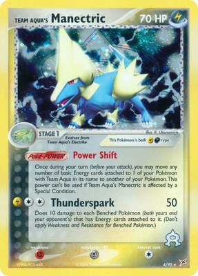 Team Aqua's Manectric, EX Team Magma vs Team Aqua