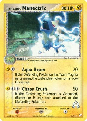 Team Aqua's Manectric, EX Team Magma vs Team Aqua