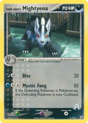 Team Aqua's Mightyena, EX Team Magma vs Team Aqua