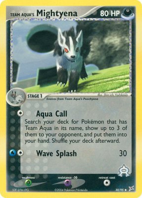 Team Aqua's Mightyena, EX Team Magma vs Team Aqua