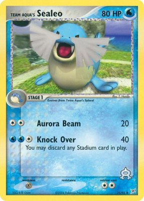 Team Aqua's Sealeo, EX Team Magma vs Team Aqua