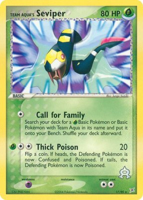 Team Aqua's Seviper, EX Team Magma vs Team Aqua