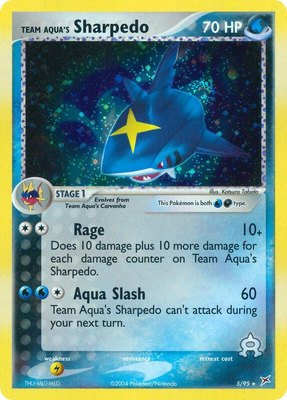 Team Aqua's Sharpedo, EX Team Magma vs Team Aqua