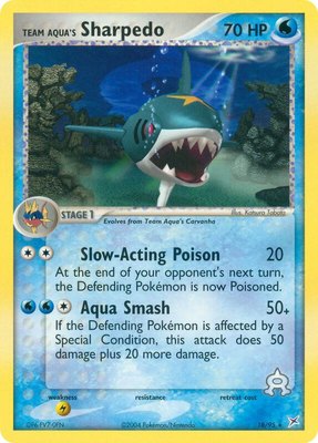 Team Aqua's Sharpedo, EX Team Magma vs Team Aqua