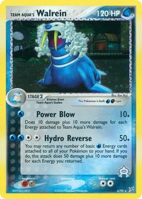 Team Aqua's Walrein, EX Team Magma vs Team Aqua