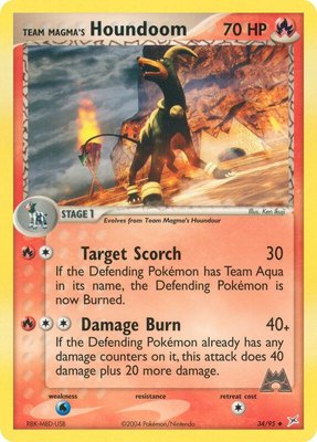 Team Magma's Houndoom, EX Team Magma vs Team Aqua